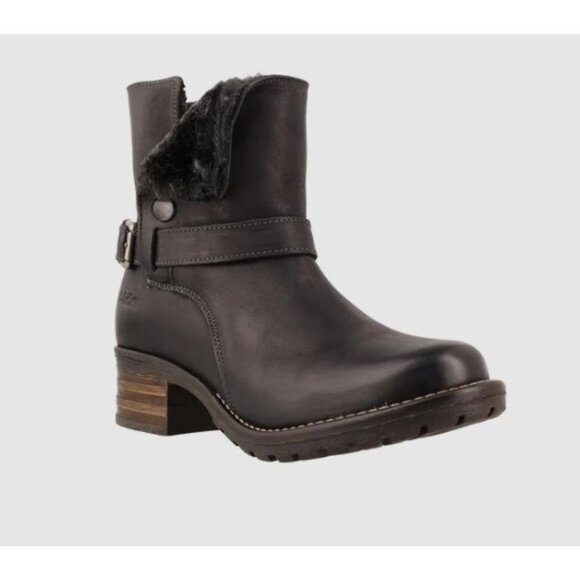 SOLD ❤️ Taos Combo Boots Sz 39 US 8-8.5 Black Leather - Picture 1 of 14